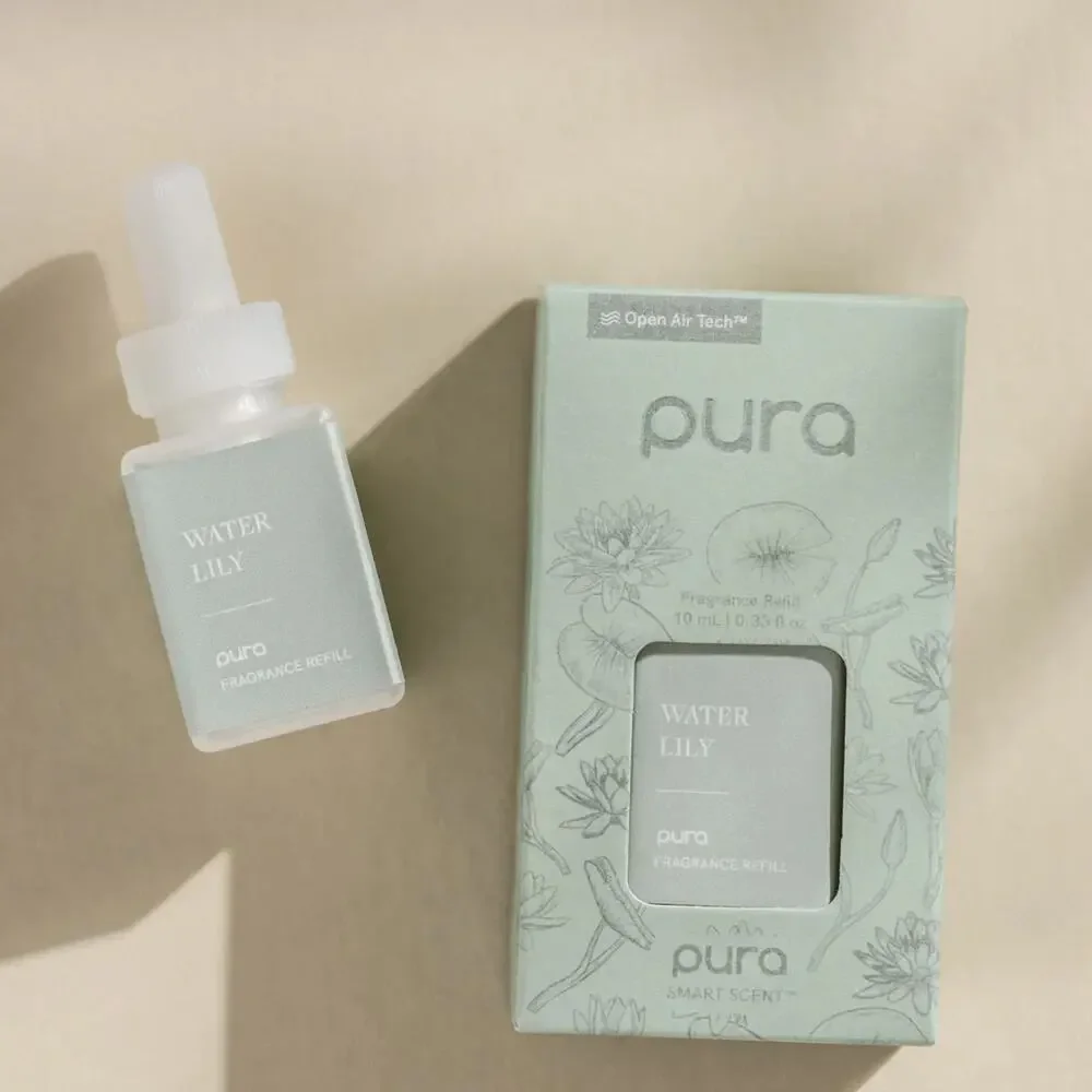 Pura Smart Scent Fragrance Refills 4 Pack Water Lily Bergamot Mango Linens